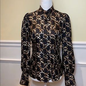 Banana Republic Bridle Button Up SZ XS